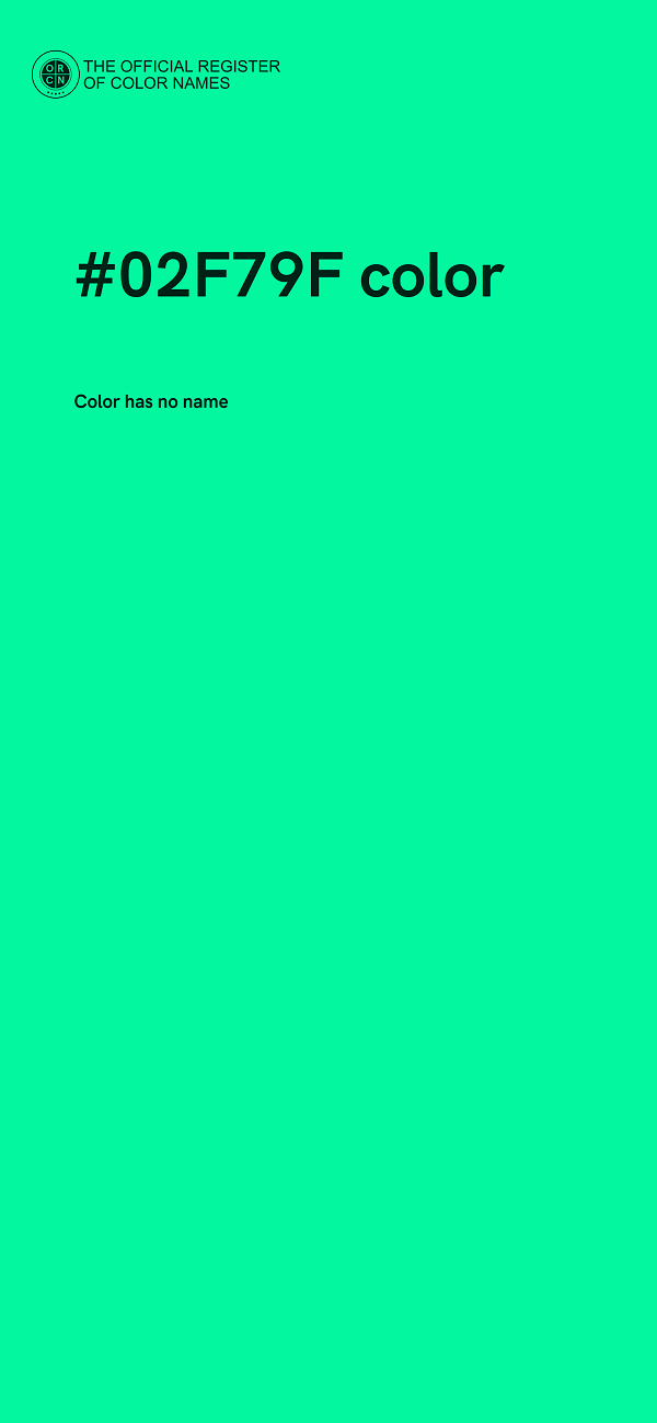 #02F79F color image