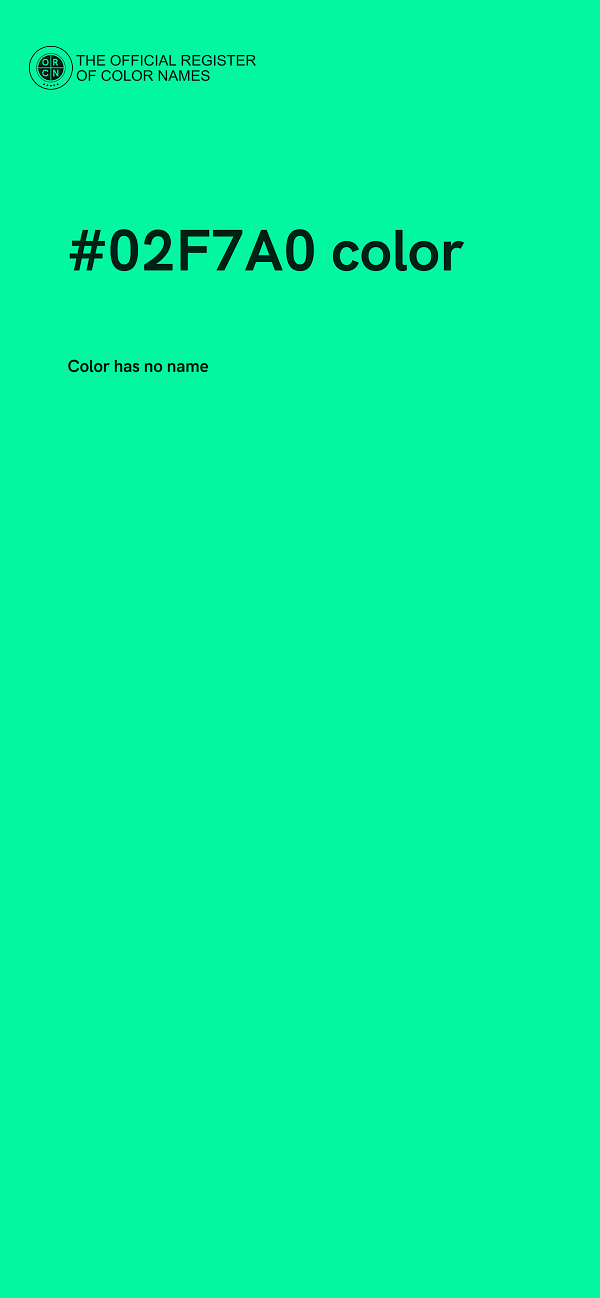 #02F7A0 color image