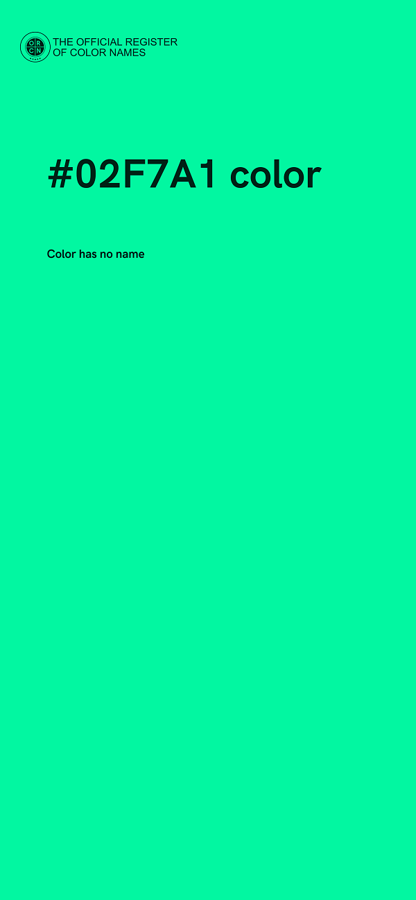 #02F7A1 color image