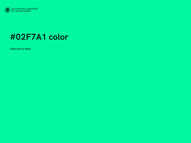 #02F7A1 color image