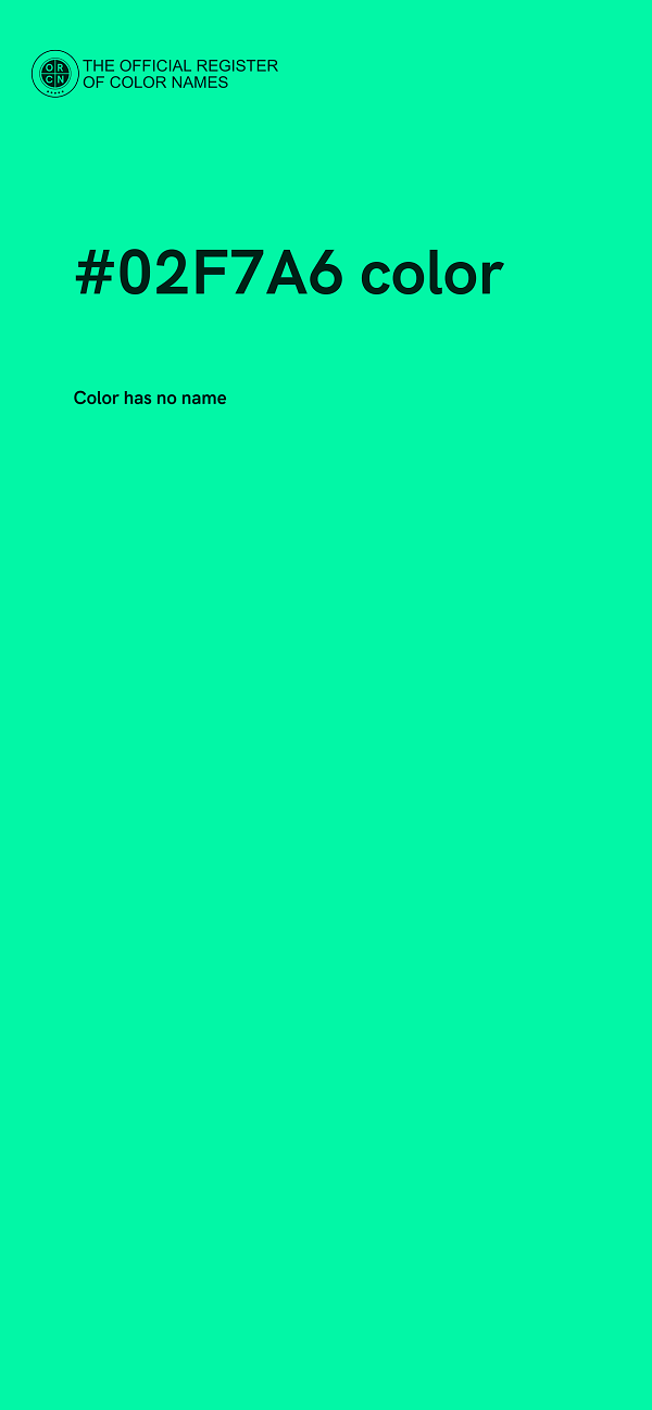 #02F7A6 color image