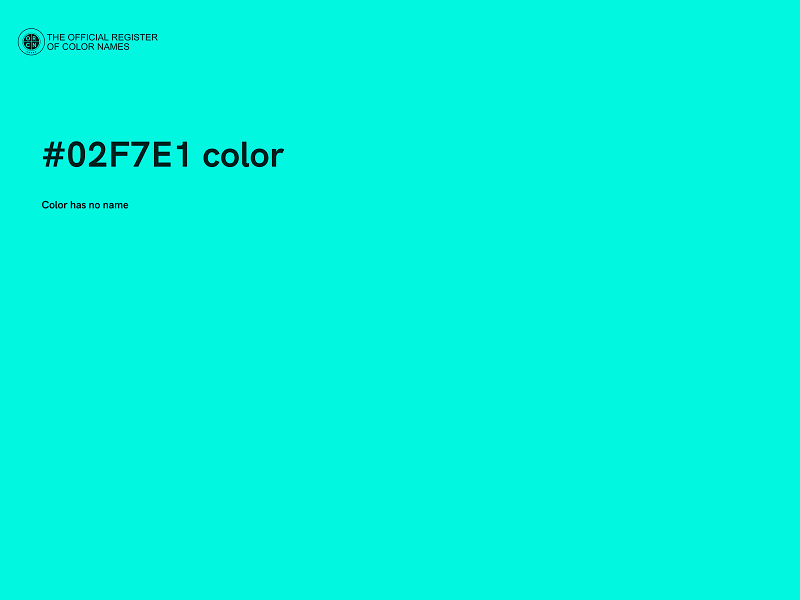 #02F7E1 color image