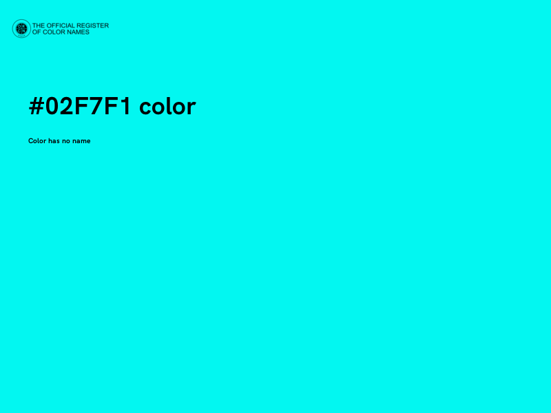 #02F7F1 color image