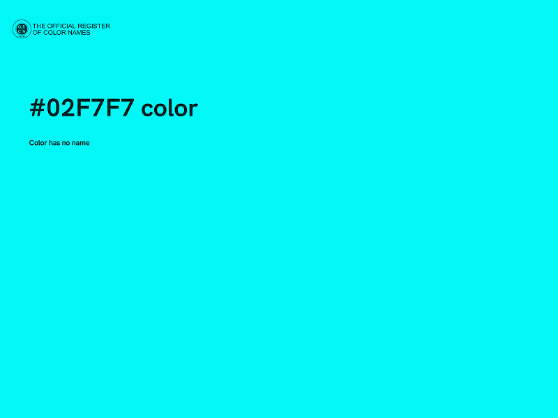 #02F7F7 color image