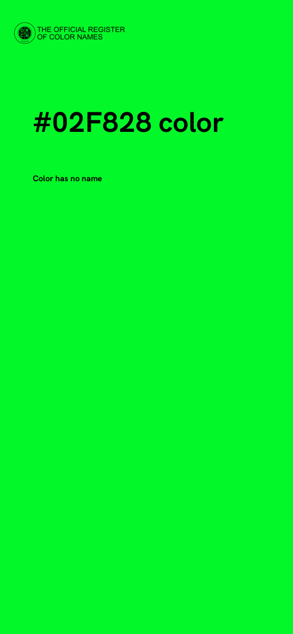 #02F828 color image