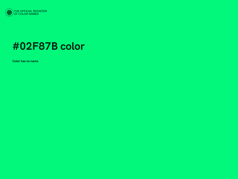 #02F87B color image