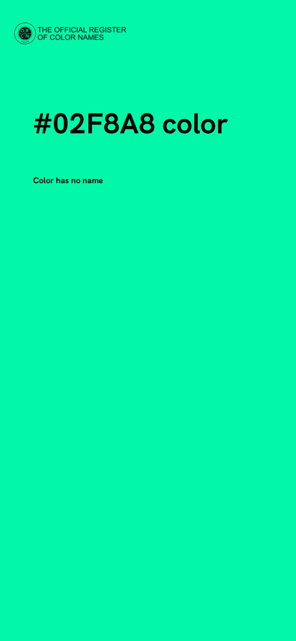 #02F8A8 color image