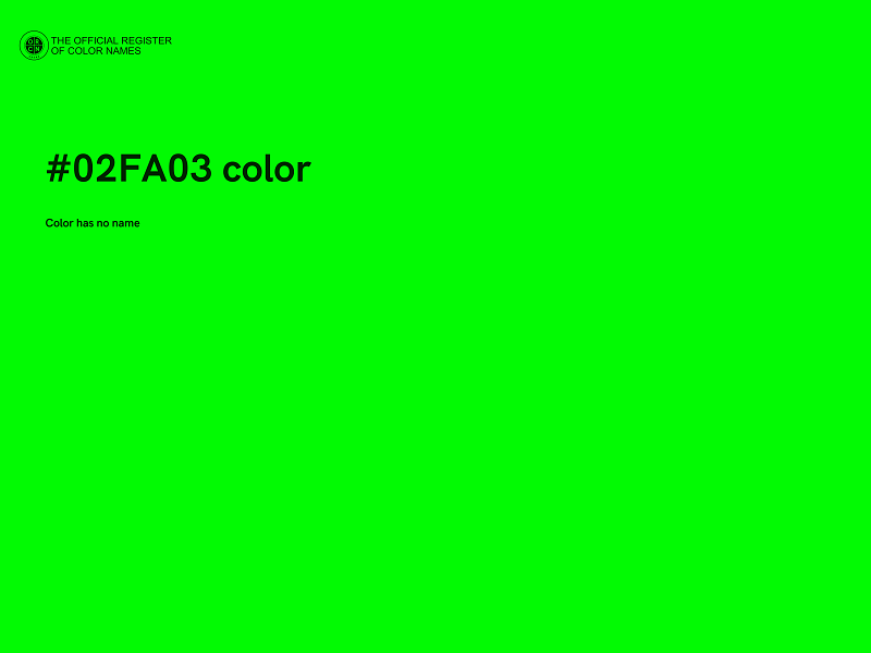 #02FA03 color image