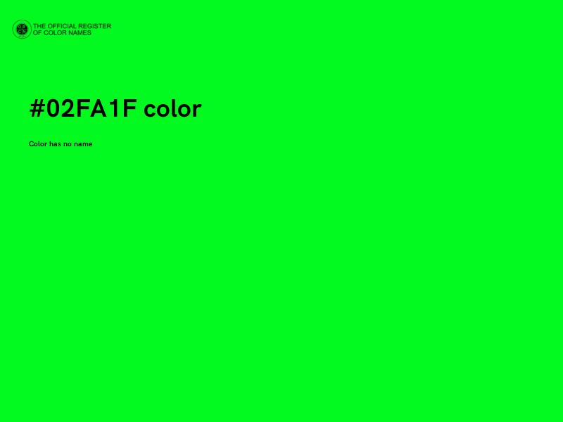 #02FA1F color image