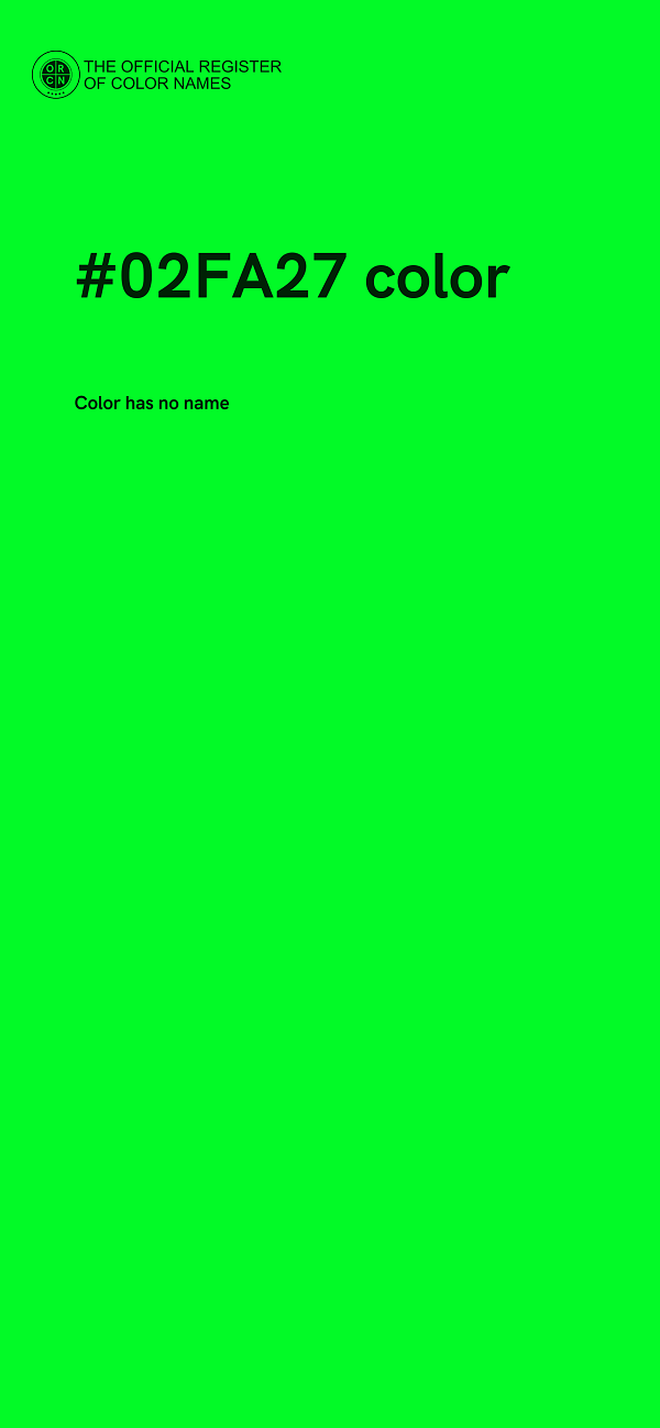 #02FA27 color image