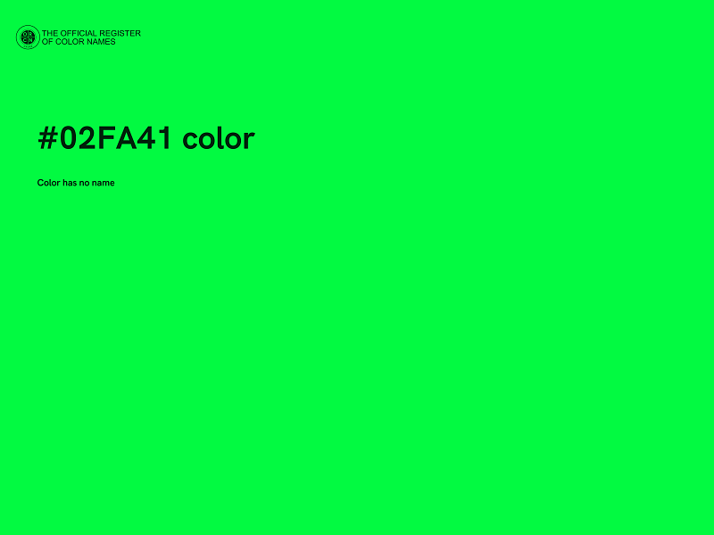 #02FA41 color image