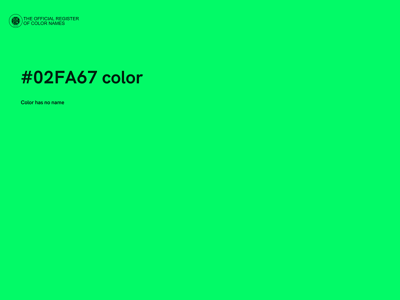 #02FA67 color image