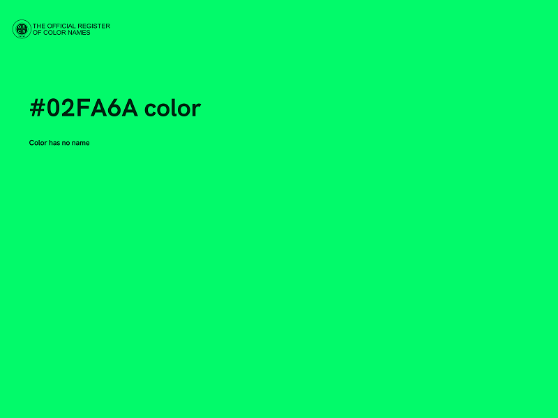 #02FA6A color image