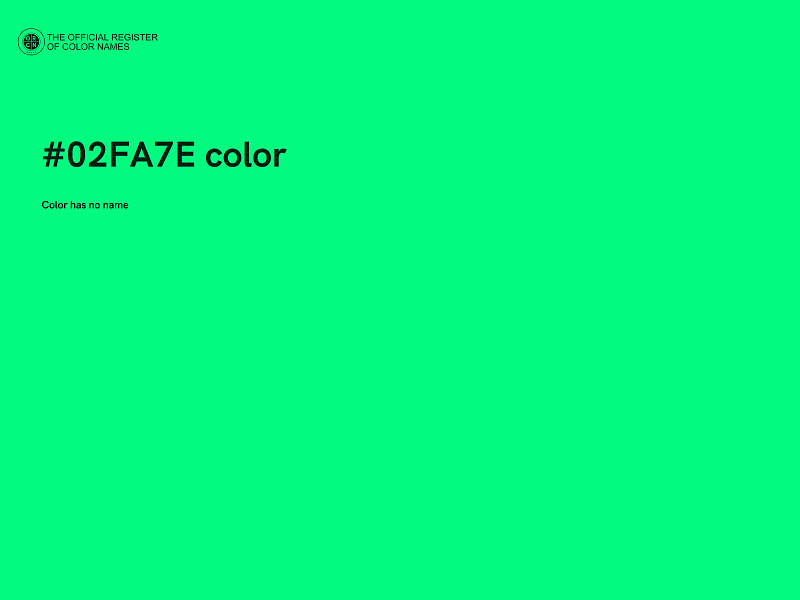 #02FA7E color image