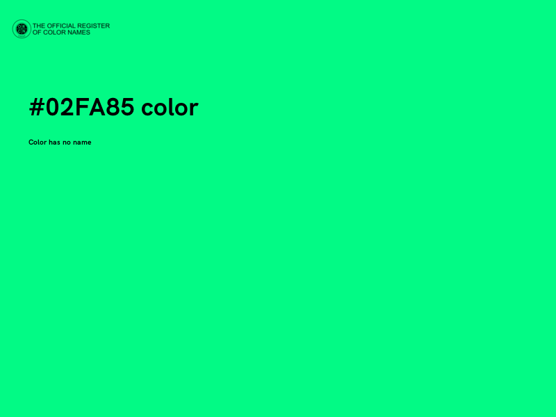 #02FA85 color image