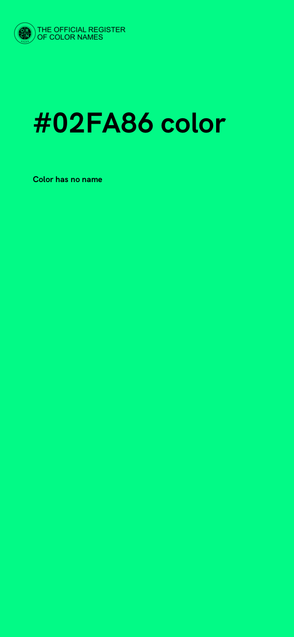 #02FA86 color image