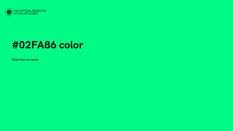 #02FA86 color image