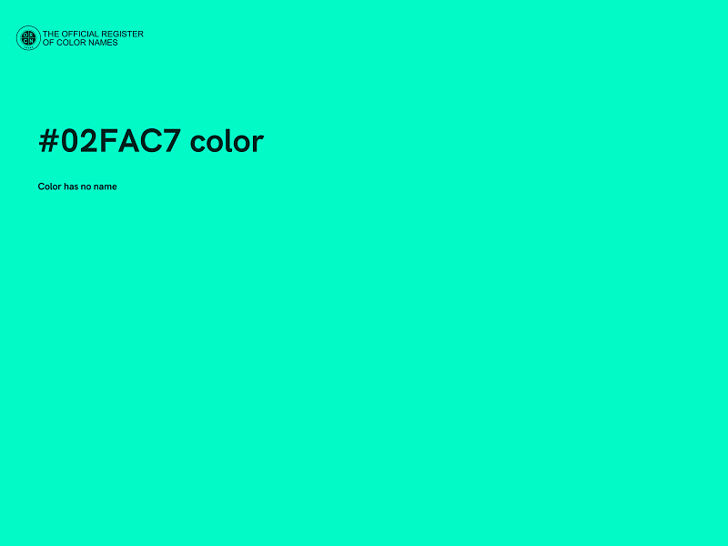 #02FAC7 color image