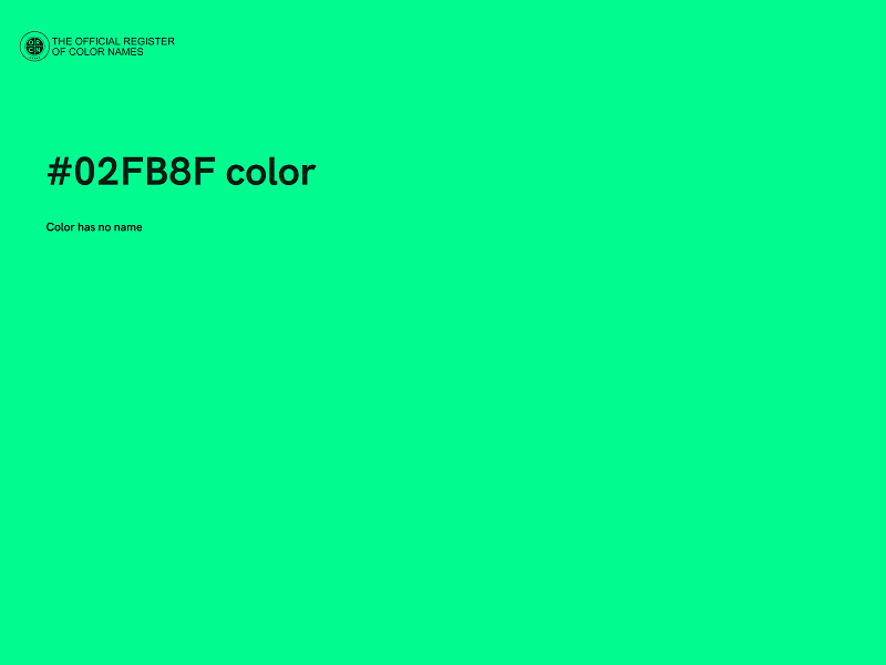 #02FB8F color image