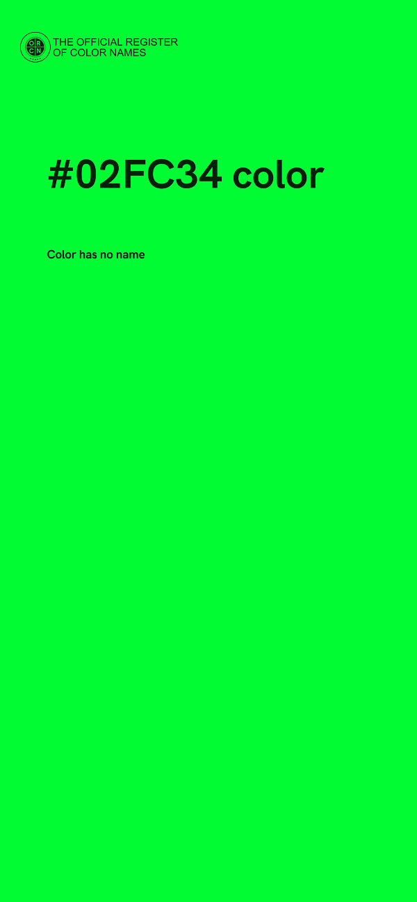 #02FC34 color image