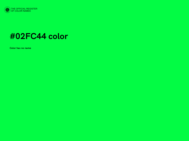 #02FC44 color image