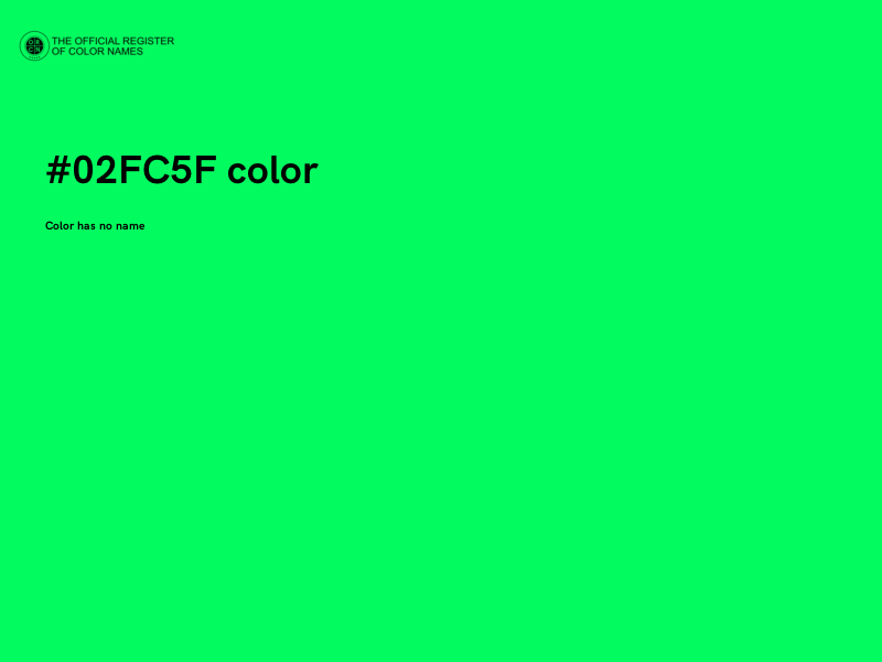 #02FC5F color image