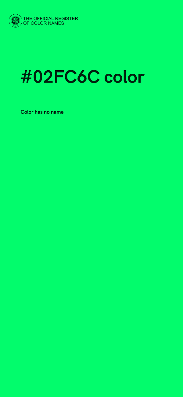 #02FC6C color image