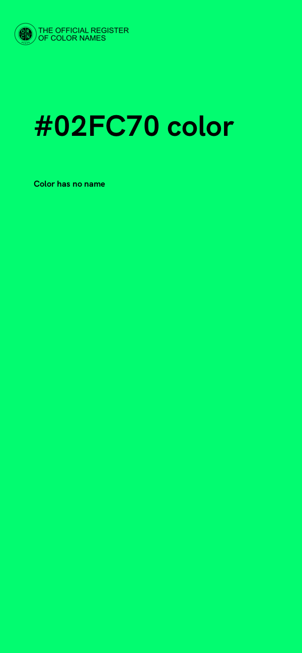 #02FC70 color image