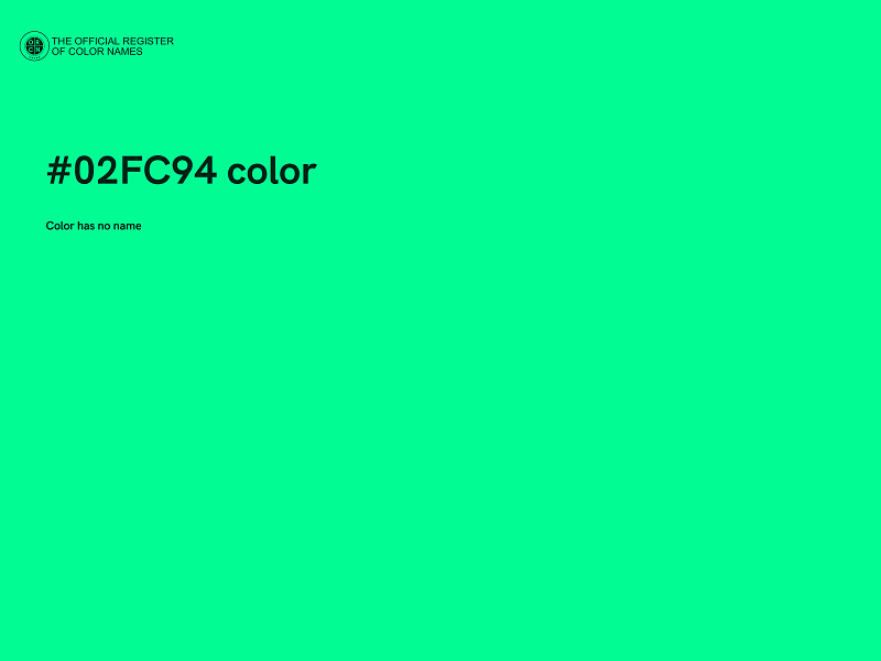 #02FC94 color image