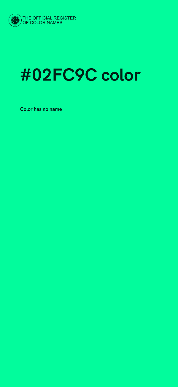 #02FC9C color image