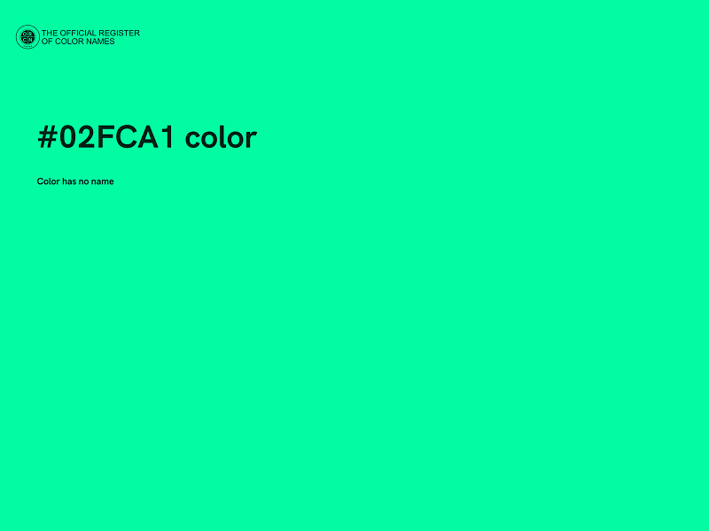 #02FCA1 color image