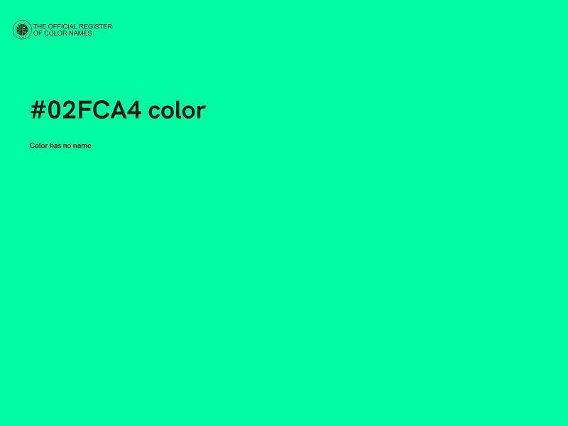 #02FCA4 color image