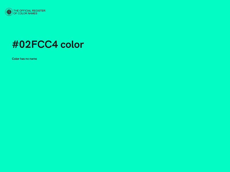 #02FCC4 color image
