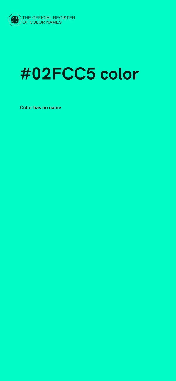 #02FCC5 color image