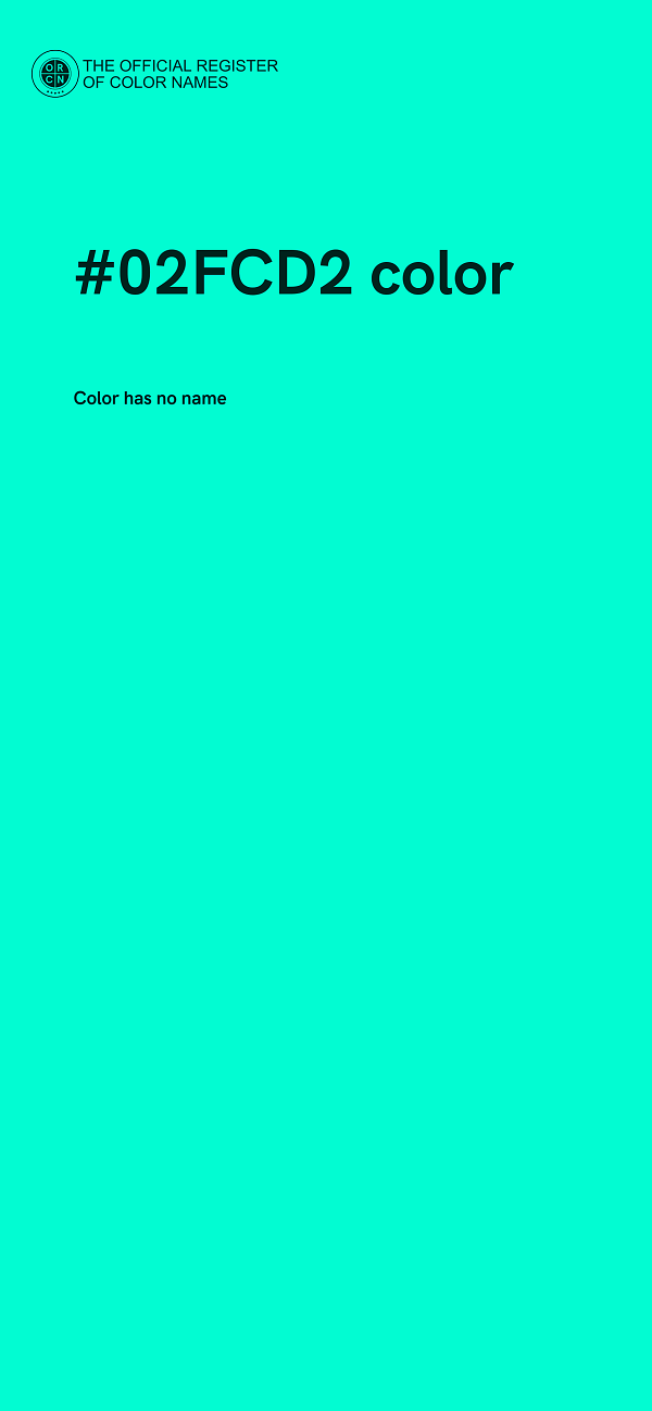 #02FCD2 color image
