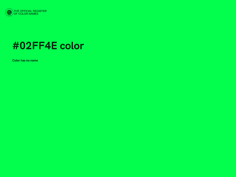 #02FF4E color image