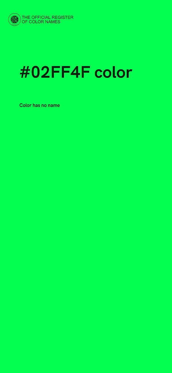 #02FF4F color image