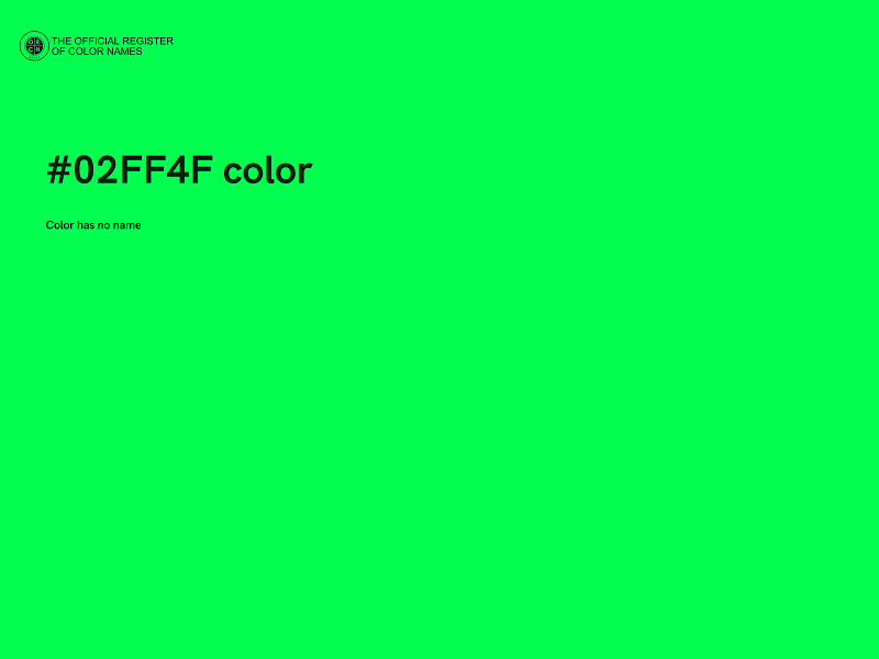 #02FF4F color image