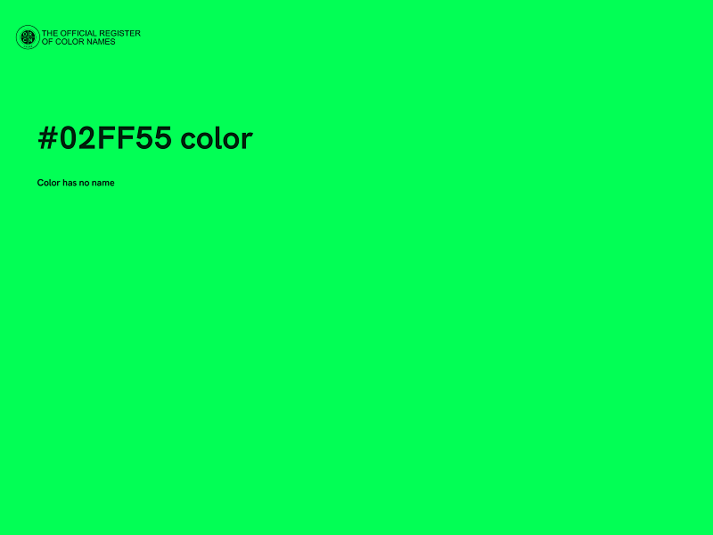 #02FF55 color image