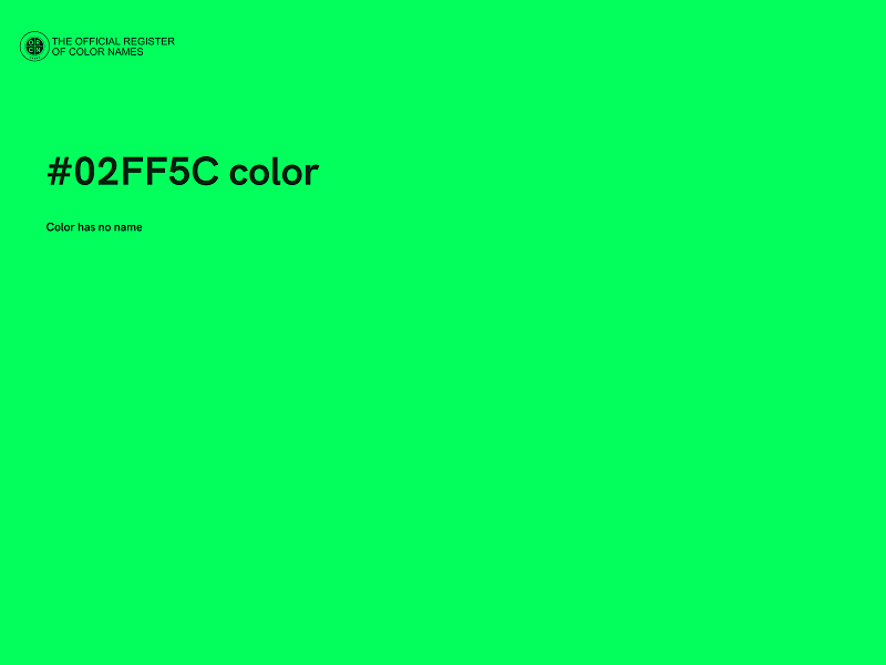 #02FF5C color image