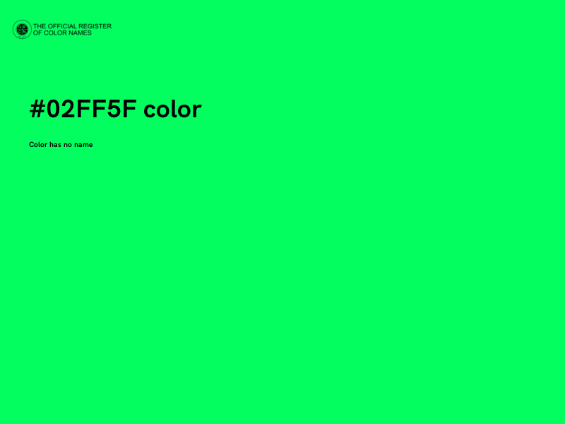 #02FF5F color image
