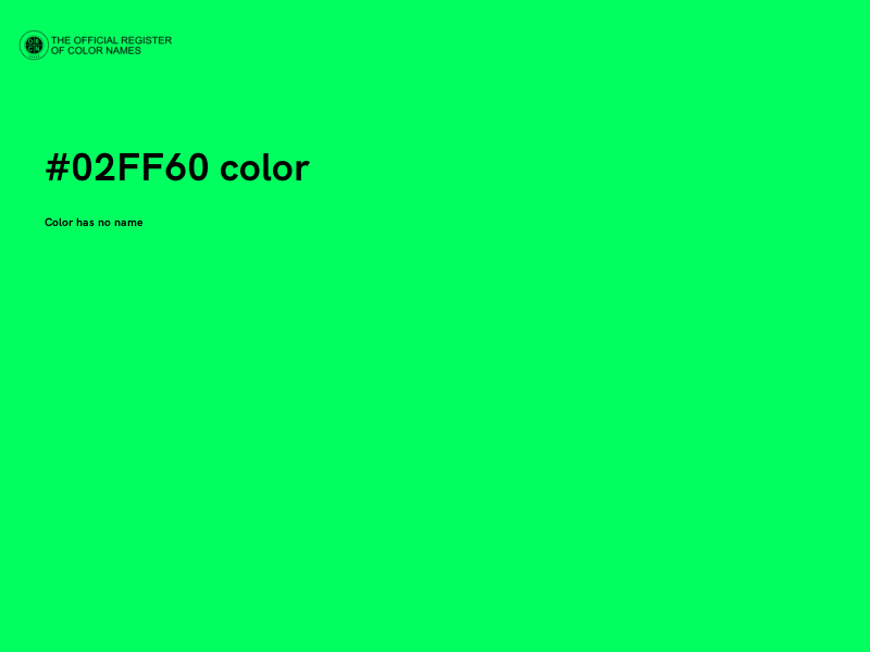#02FF60 color image