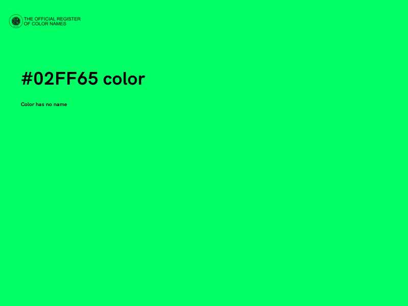 #02FF65 color image