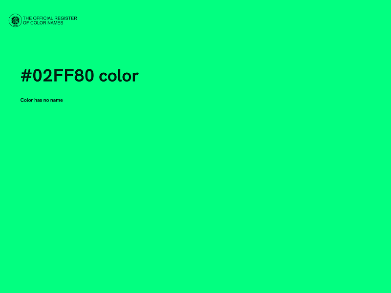 #02FF80 color image