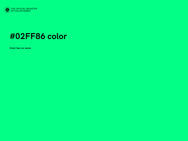 #02FF86 color image