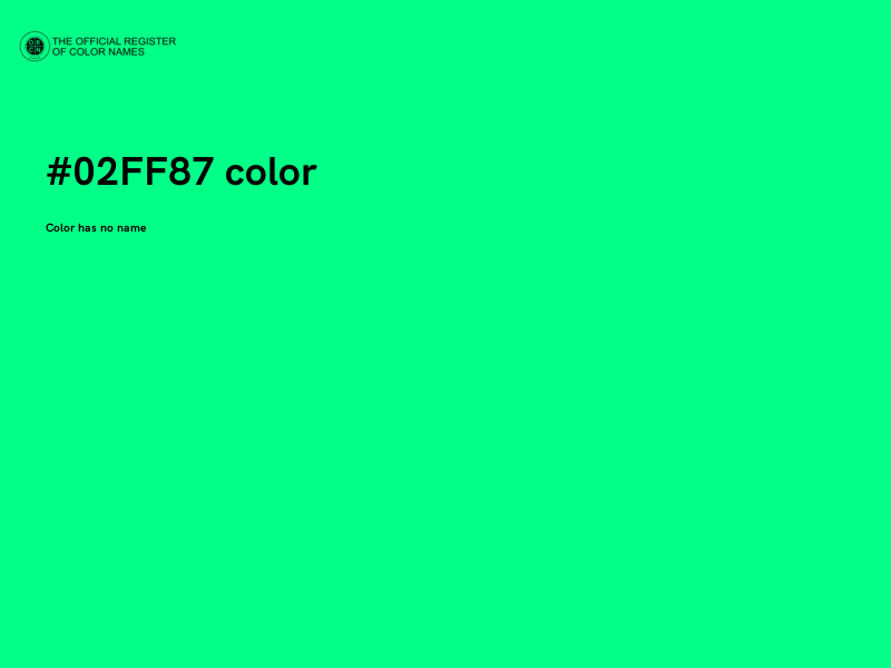 #02FF87 color image