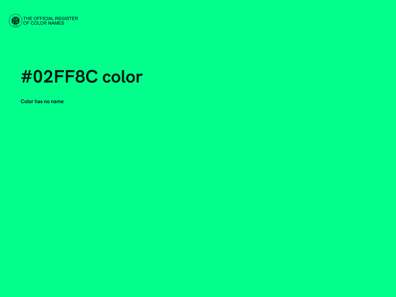 #02FF8C color image