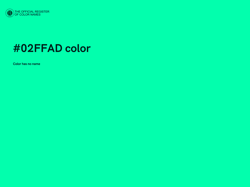 #02FFAD color image