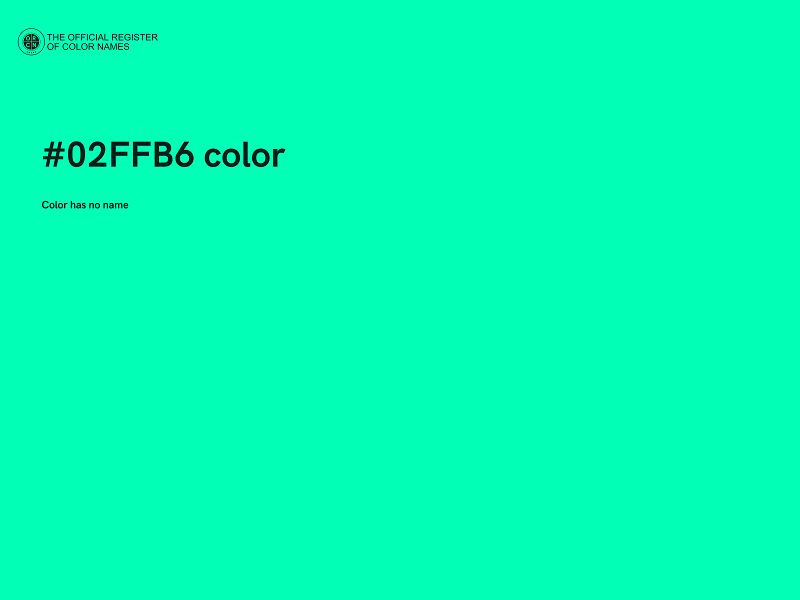 #02FFB6 color image