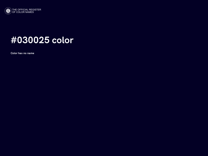 #030025 color image